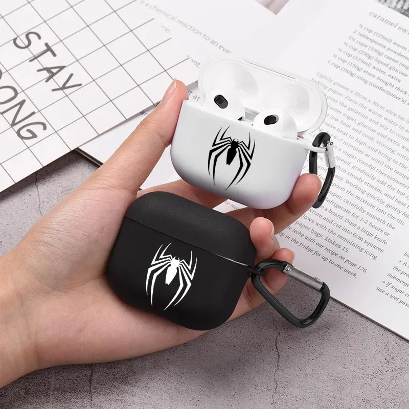 Spider Design AirPods Case Earphone Cover for AirPods 1 2 3 Pro 2nd Generation Case Gift for Men Boyfriend