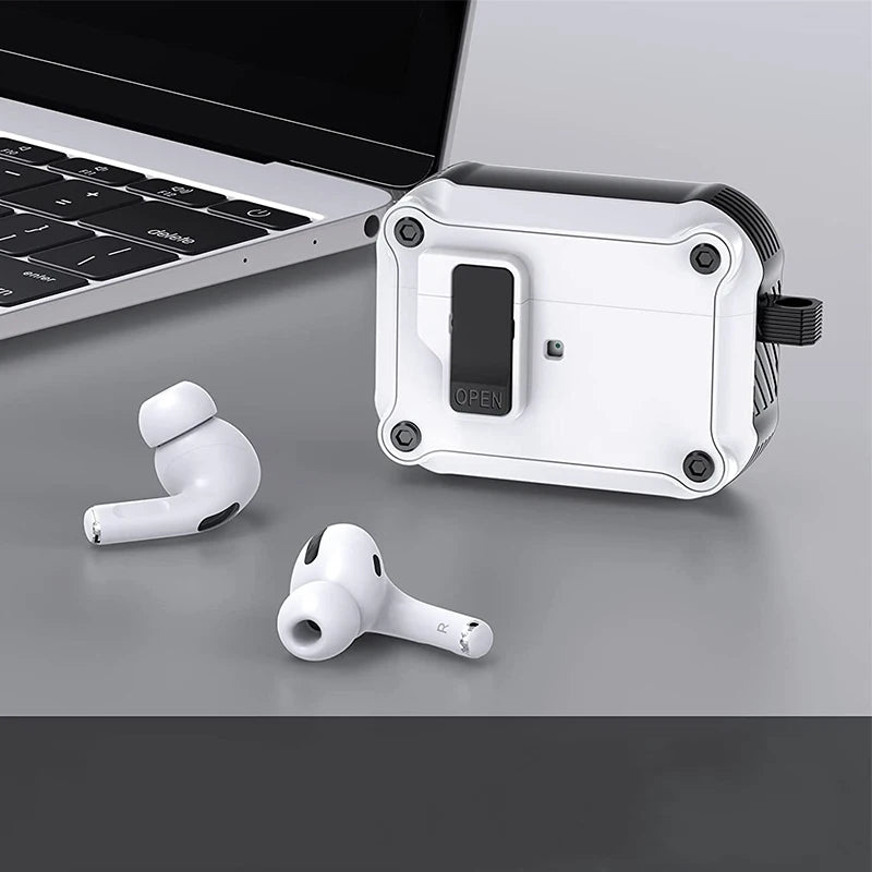 Security Lock Cover for AirPods Pro 2 3 Case for AirPods Pro2 Pro 2nd Gen 2023 Case Shockproof Cover Air Pods Pro airpods3 Funda