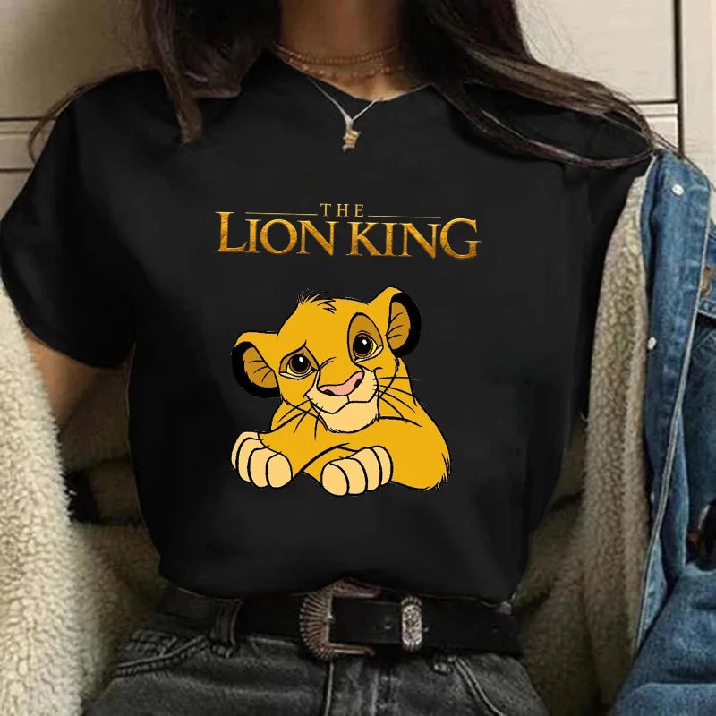 Funny Kawaii 90s The Lion King T-shirt Funny Disney T Shirt Harajuku Hakuna Matata Tshirt Women Top Tees Female Clothes