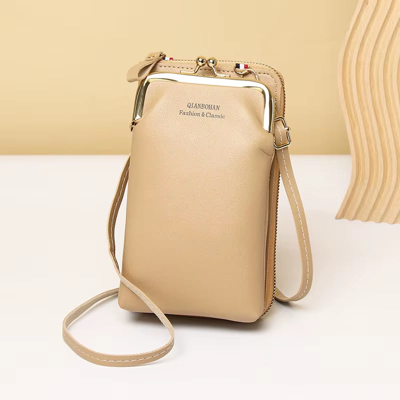 Girls Pu Leather Small Shoulder Bag Casual Handbag Crossbody Phone Wallet Bags for Women Phone Pocket Girl Purse Messenger Bags