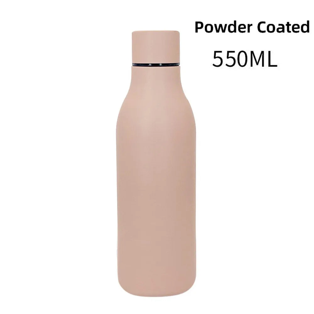 Free Custom Name 550ml Vacuum Insulated Flask Stainless Steel Thermos Cola Water Bottles Thermal Portable Cup Mug For Sport Girl