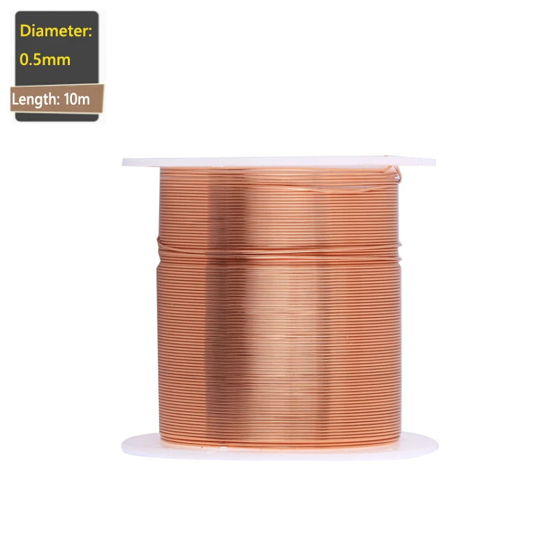 1-3Rolls copper lacquer wire 0.06mm -1.2mm Cable Copper Wire Magnet Wire Enameled Copper Winding Wire Coil Copper Wire