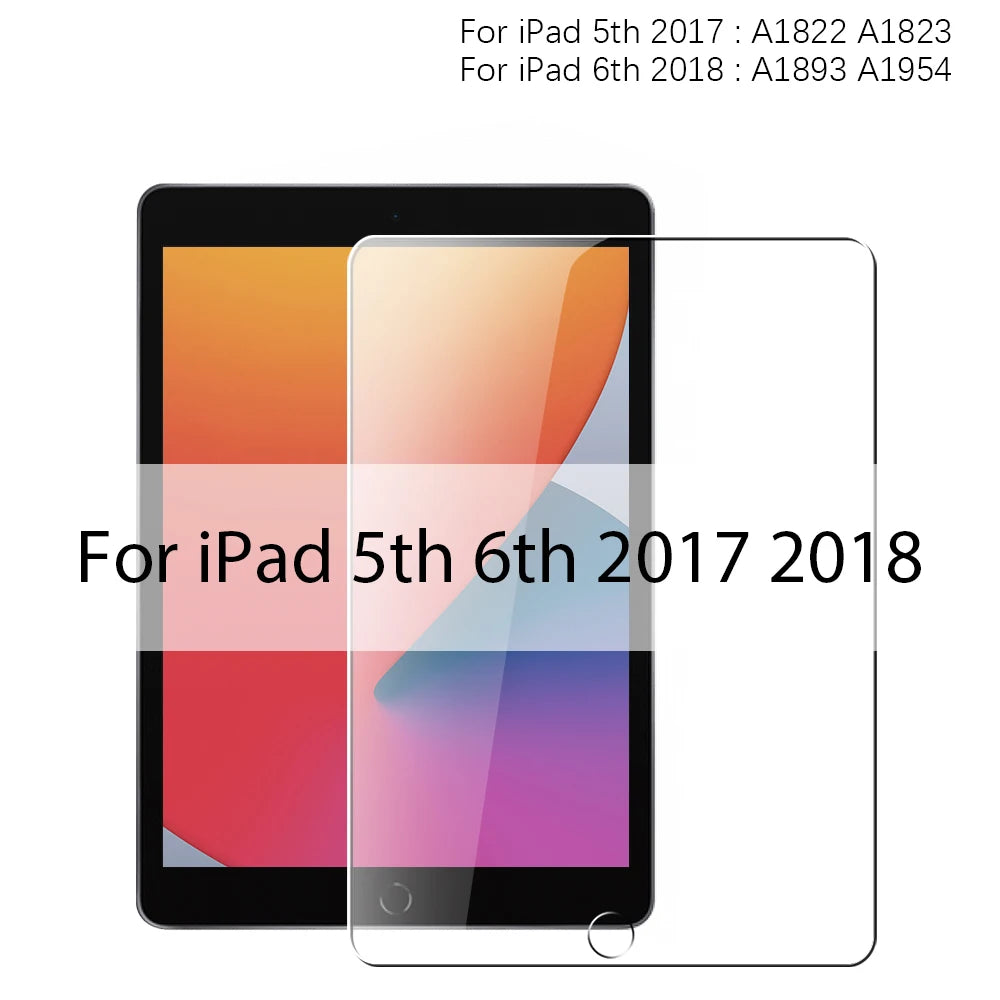 Tempered Glass Screen Protector For Ipad Pro 11 12.9 13 inch 2024 10th Generation Air 5 4 3 2 1 7th 8th 9th 10.2 Mini 6 9.7 Film