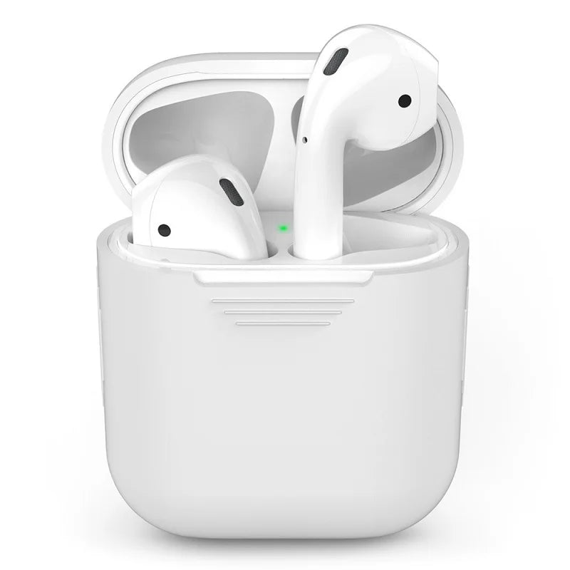 For AirPods Pro Protective Case Silicone New Solid Color Apple Airpods 2 1 Bluetooth Headset Soft Case Cover with Hook