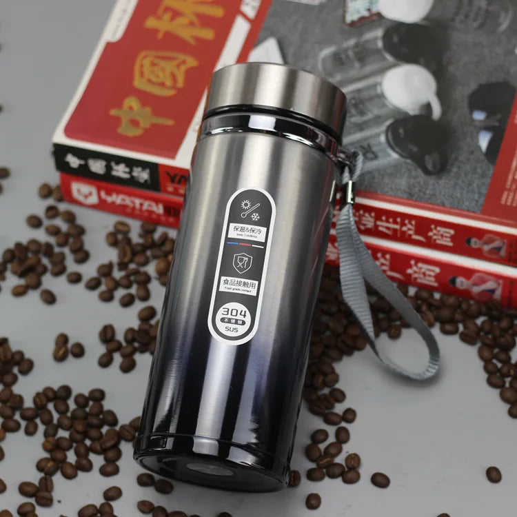 High Capacity Business Thermos Mug Stainless Steel Tumbler Insulated Water Bottle Portable Vacuum Flask For Office Tea Mugs