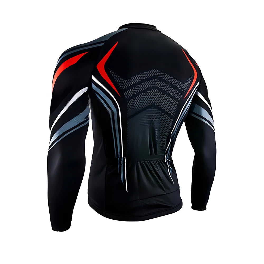 Men’s Summer New Team Jersey Men's Long Sleeve Cycling Jersey Bike Riding Wear Bicycle Clothes