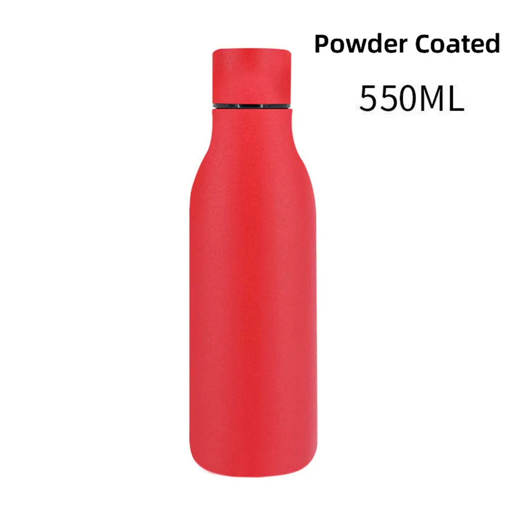 Free Custom Name 550ml Vacuum Insulated Flask Stainless Steel Thermos Cola Water Bottles Thermal Portable Cup Mug For Sport Girl