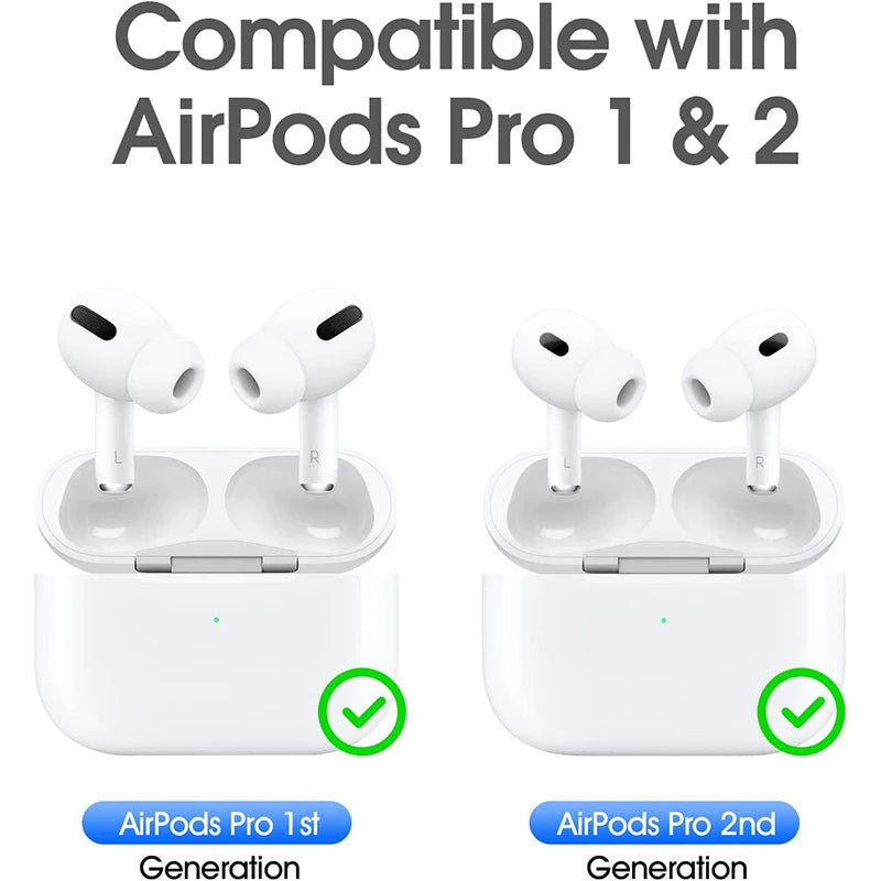 KUTOU 4 Pairs Liquid Silicone Ear Tips for Airpods Pro 1 2 Noise Reduction Pad Earplugs Ear Caps Comes with cleaning pen