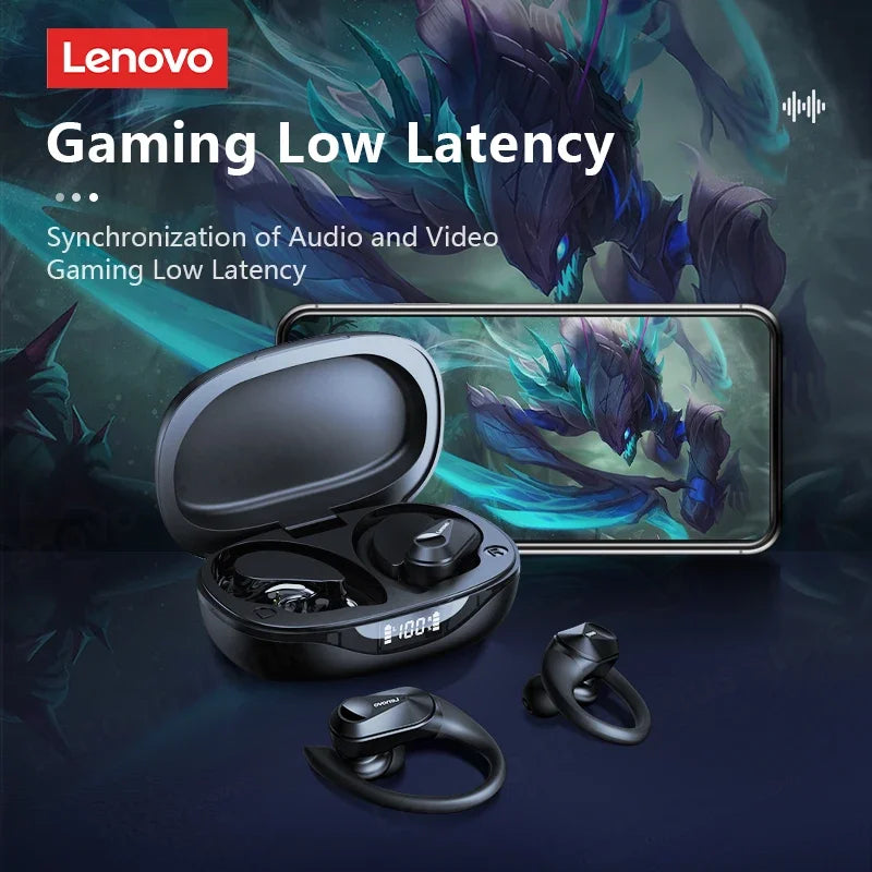 Lenovo LP75 TWS Bluetooth V5.3 headphones are wireless earphones that come with an LED digital display. They provide noise reduction and are waterproof, making them ideal for different activities. These headphones are brand new and perfect for listening t