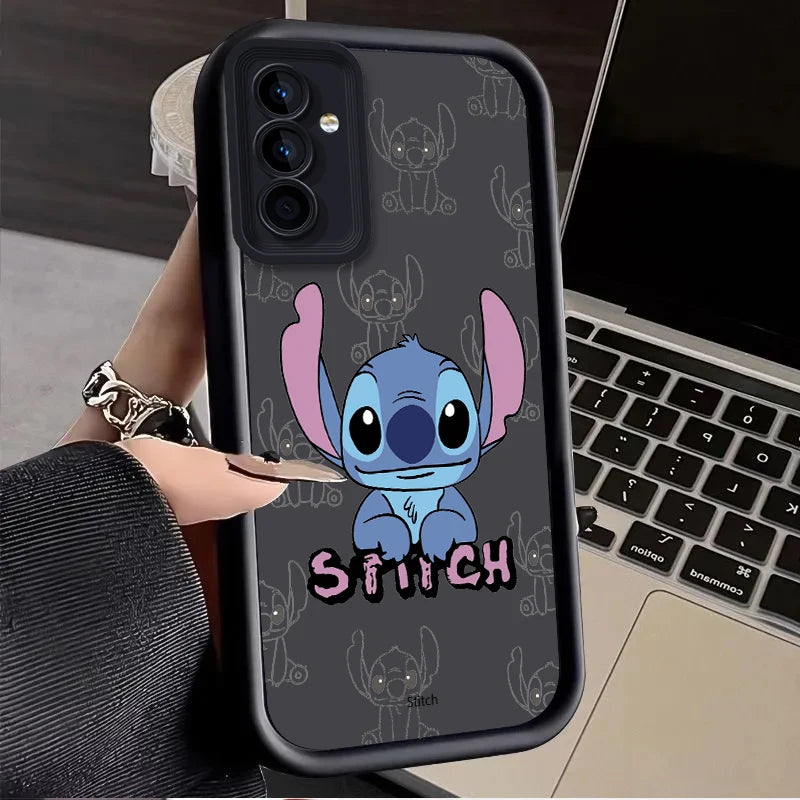 Lovely Disney Stitch Case for Samsung Galaxy S24 S23 S22 S21 Ultra Plus S20 FE A54 A53 A52 A52S A51 A50 A50S A34 A32 5G 4G Cover