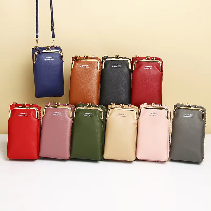 Girls Pu Leather Small Shoulder Bag Casual Handbag Crossbody Phone Wallet Bags for Women Phone Pocket Girl Purse Messenger Bags