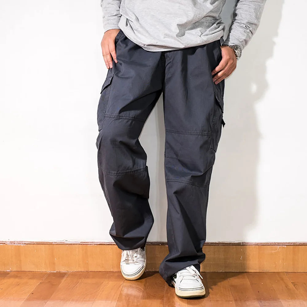 New Fashion Cargo Pants Men Casual Loose Baggy Trousers Streetwear Hiphop Harem Dance Overalls Clothes Plus Size 3XL