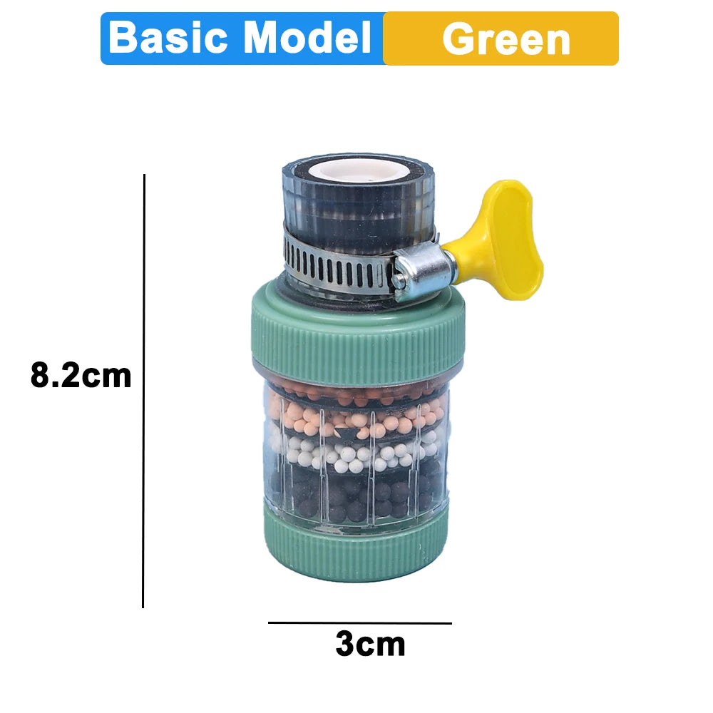 Removable and Washable 6-layer Faucet Filter Universal Splash-proof Water-saving Device Kitchen Tap Water Filter Nozzle