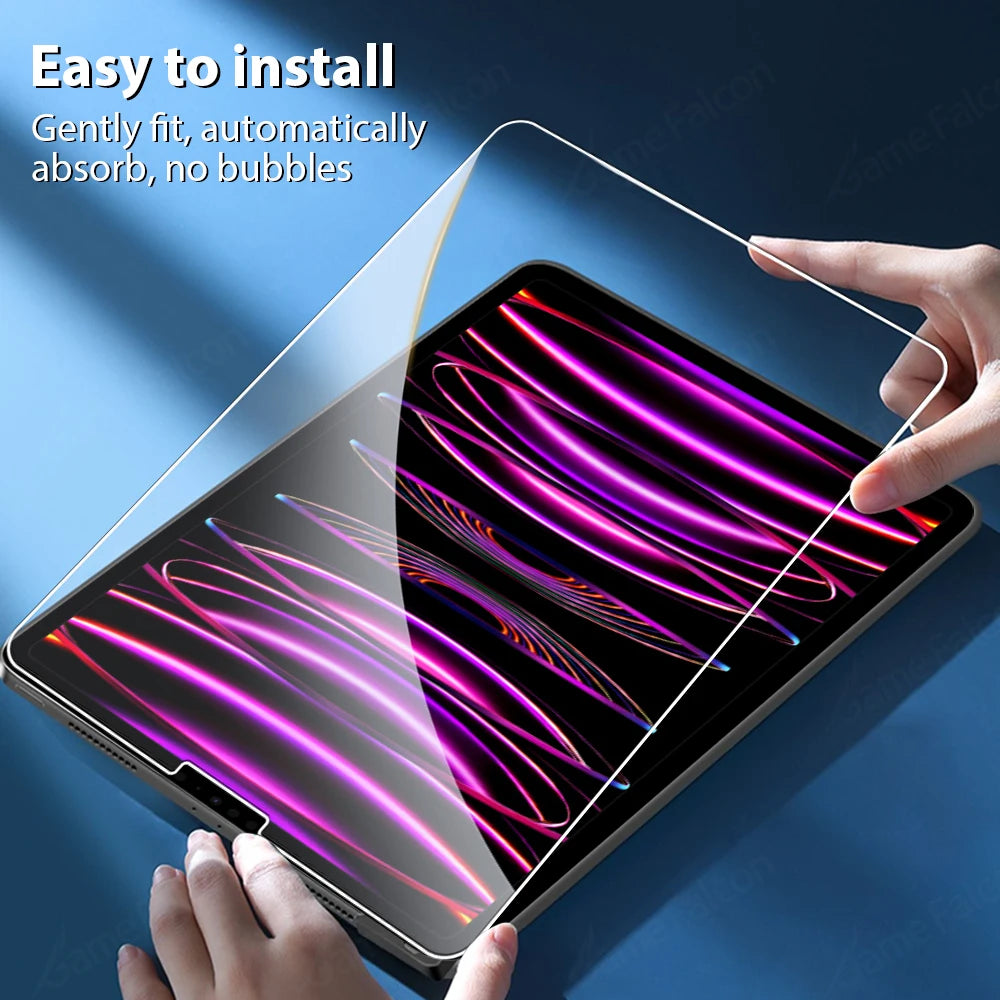 Tempered Glass Screen Protector For Ipad Pro 11 12.9 13 inch 2024 10th Generation Air 5 4 3 2 1 7th 8th 9th 10.2 Mini 6 9.7 Film