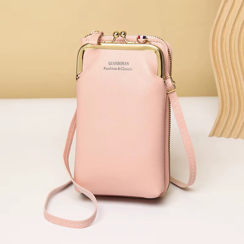 Girls Pu Leather Small Shoulder Bag Casual Handbag Crossbody Phone Wallet Bags for Women Phone Pocket Girl Purse Messenger Bags