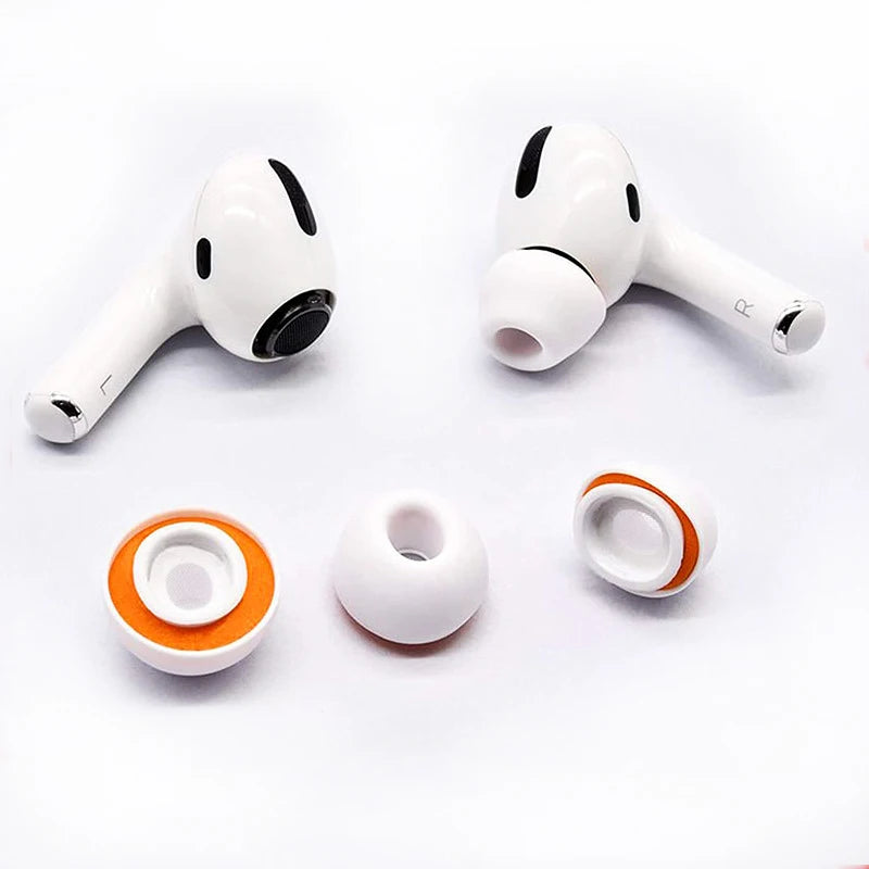 Memory Foam Ear pads For Airpods Pro Wireless Bluetooth Earphones Silicone Ear Covers Caps Earphone Earpads Eartips 2pcs/pair