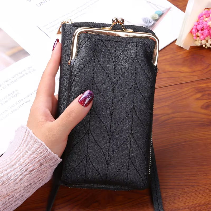 Girls Pu Leather Small Shoulder Bag Casual Handbag Crossbody Phone Wallet Bags for Women Phone Pocket Girl Purse Messenger Bags