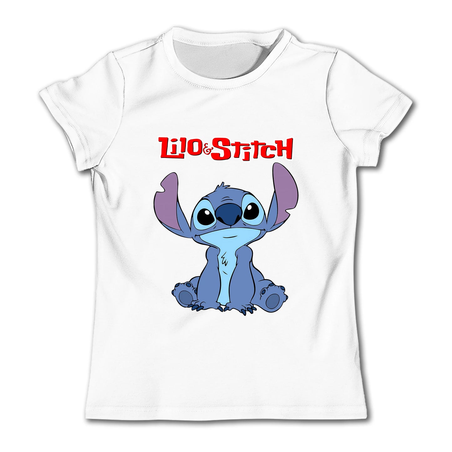 Girls Kawaii Stitch T-shirt Child Girl Clothing Toddler Tees Children Clothes 2024 Summer Short Sleeve Kids Boy Cartoon Tee Tops