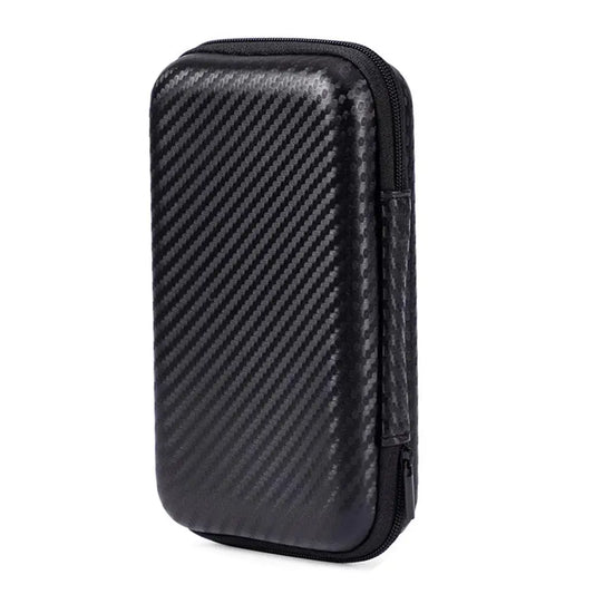 Game Console Storage Bag For R35S RG35XX Carbon Fiber Pattern EVA Anti-fall Protective Case For R35S