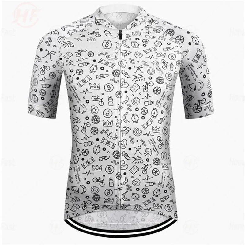 Summer High Quality 2022 New Team Men Cycling Jersey Clothing Black Short Sleeve Breathable Quick Dry Cycle Jersey Clothes Spain