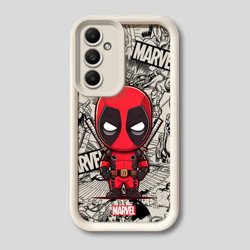 Marvel Deadpool Groot Phone Case for Samsung Galaxy A25 A35 A15 A51 A55 A51 A71 A72 A73 A52 A52s A53 A54 4G 5G Soft Copa