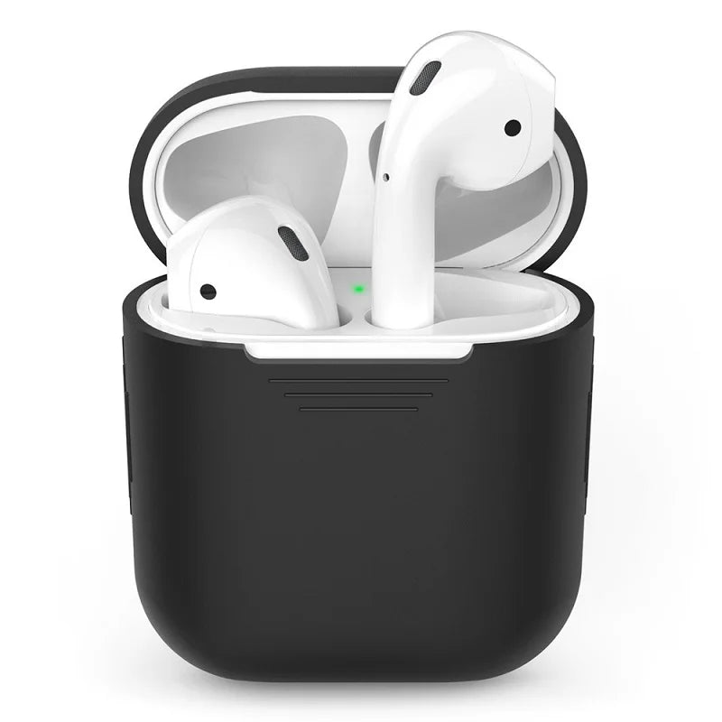 For AirPods Pro Protective Case Silicone New Solid Color Apple Airpods 2 1 Bluetooth Headset Soft Case Cover with Hook