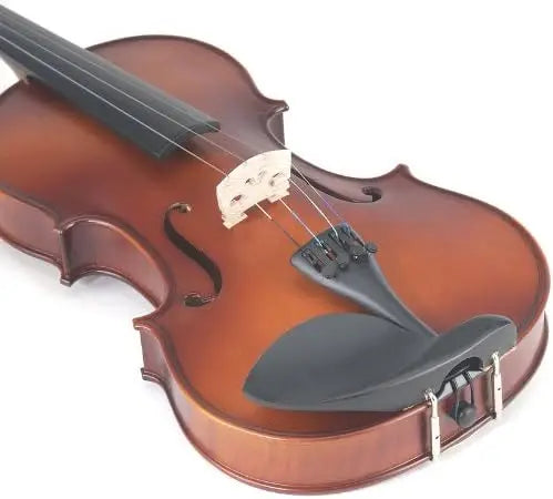 That 16-inch MA350 Satin Antique Solid Wood Viola comes with a case, bow, rosin, bridge, and strings. It's a complete set that's perfect for viola players looking for a high-quality instrument with all the necessary accessories included. Sounds like a gre