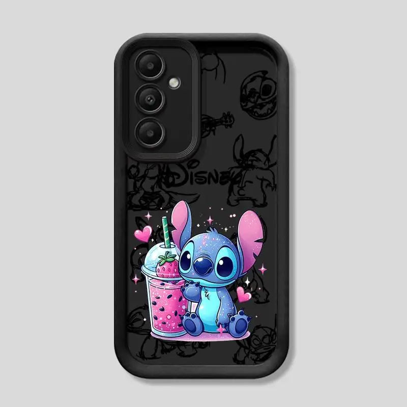 Phone Case for Samsung Galaxy A15 A25 A35 A55 A51 A71 A72 A73 A52 A52s A53 A54 5G TPU Silicone Soft Disney Stitch Cartoon