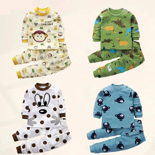 Kids Clothes Children Sets Children's Clothing Boys Girls CottonAutumn winter Clothing Pants Sleepwear Underwear Christmas Gift