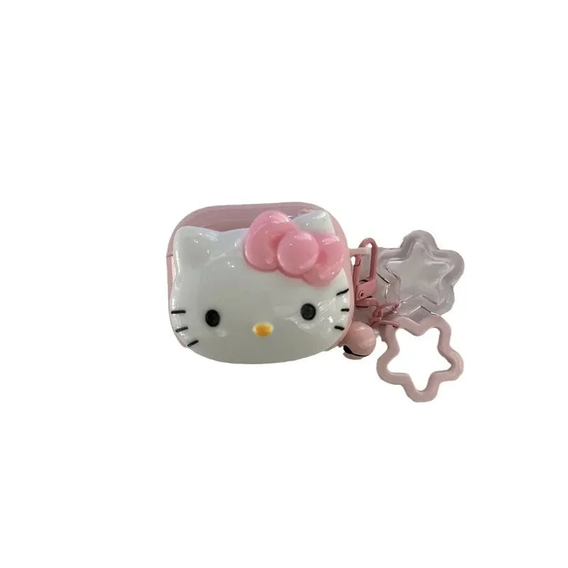 Hello Kitty For Airpods Case,Cute Candy Protective Earphone TPU Cover With Keychain For Airpods Pro 2 Case Girls Women Funda