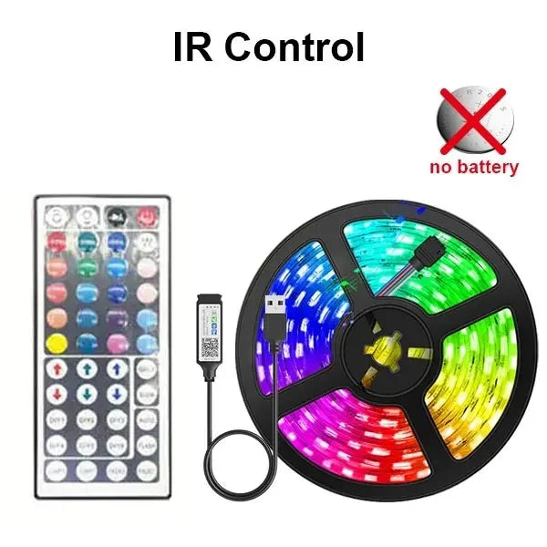 Usb 5V Led Strip Light 5050 Rgb Led Tape Bluetooth Wifi App Remote Control Led Room Light 1-30M Backlight Ribbon Lighting Lamp