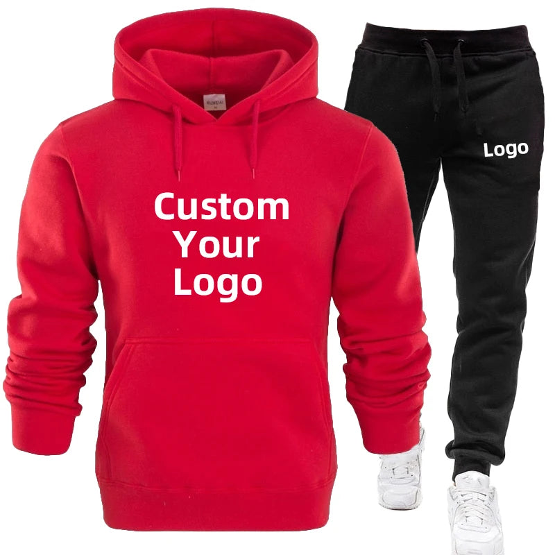 Customise your logo Sports Wear for Men Tops and Trousers Set Casual Jogging Suit Streetwear Men's Jogging Suits S-4XL