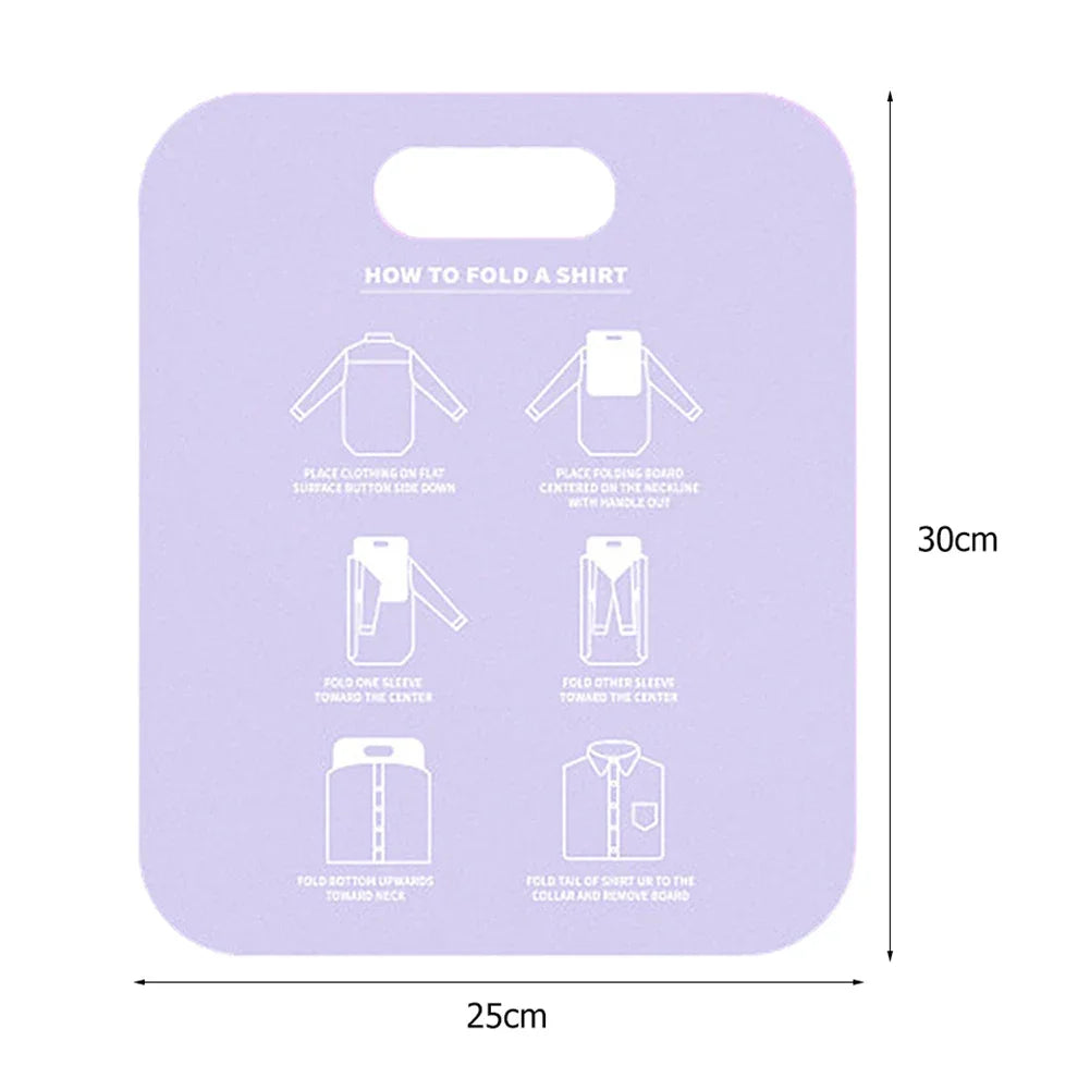 Plastic Clothes Folding Board Easy and Fast Kids Laundry Folder Shirt Folding Board Home Storage Tool for Kid Children Adults