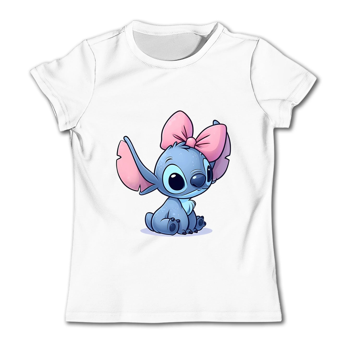 Girls Kawaii Stitch T-shirt Child Girl Clothing Toddler Tees Children Clothes 2024 Summer Short Sleeve Kids Boy Cartoon Tee Tops