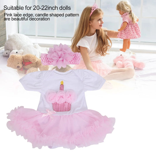 ZK20 Baby Kids Simulation Doll Lovely Dress Clothes Accessories for 20‑22inch Dolls