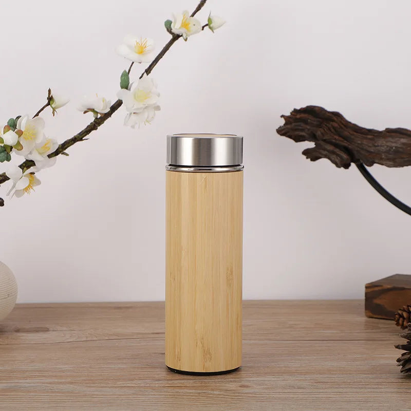 Personalized Bamboo Thermos Insulated Mup Creative Bamboo Insulated Water Bottle Heated Travel Cup Office Cup