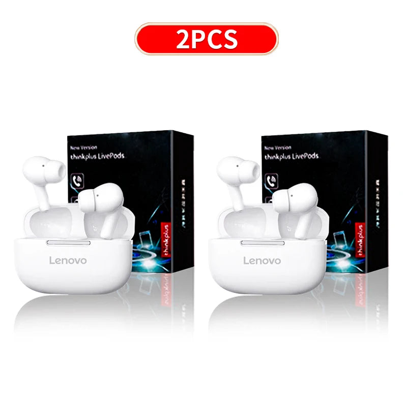 Original Lenovo Thinkplus Bluetooth Earphones Wireless Headset  In-ear Headphones With Microphone HiFi Stereo Touch Control