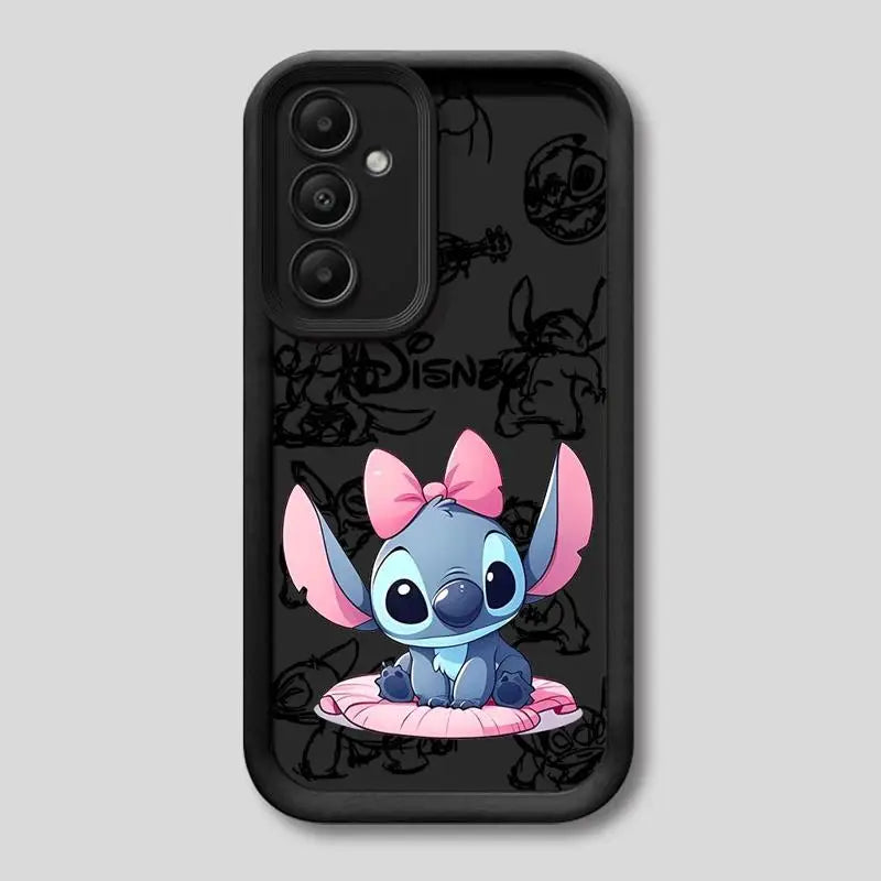 Phone Case for Samsung Galaxy A15 A25 A35 A55 A51 A71 A72 A73 A52 A52s A53 A54 5G TPU Silicone Soft Disney Stitch Cartoon