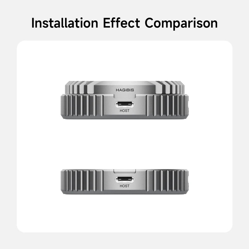 Hagibis Heatsink Heat Dissipation Fins Cover With Magsafe Only Accessories for MC100 Magnetic M.2 2230 NVMe SSD Enclosure