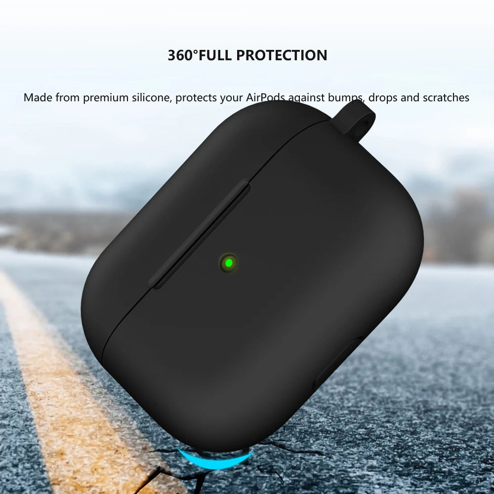 Liquid Silicone Cases For Apple New AirPods 3 case Wireless Bluetooth earphone Case With Hook For Air Pods 3 cover Accessories