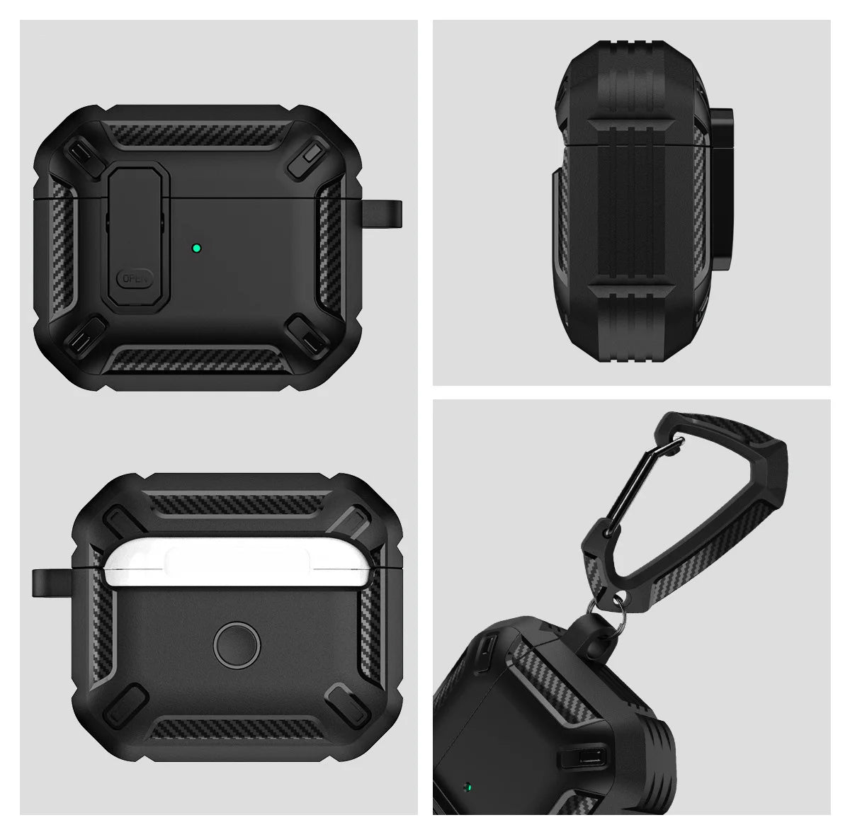 Security Lock Cover for AirPods Pro 2 3 Case for AirPods Pro2 Pro 2nd Gen 2023 Case Shockproof Cover Air Pods Pro airpods3 Funda