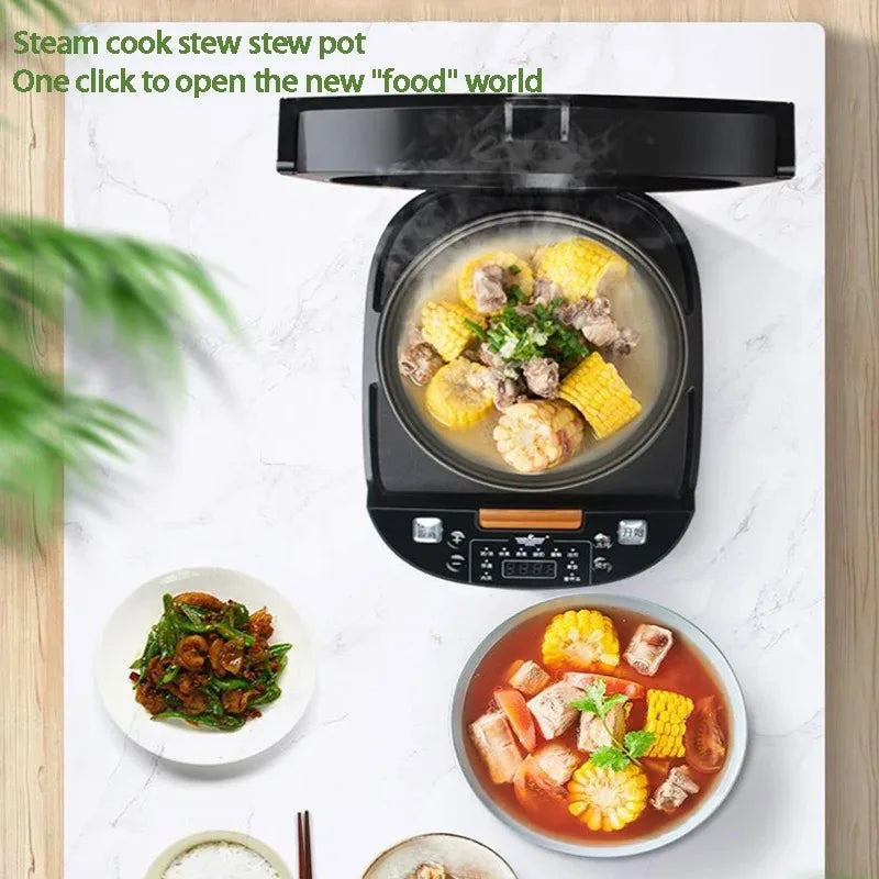 That 5L Household Rice Cooker is super convenient with intelligent appointment timing and high-fire fast cooking capabilities. It's a multi-function rice cooker that makes cooking rice a breeze! Perfect for busy days when you need a quick and delicious me