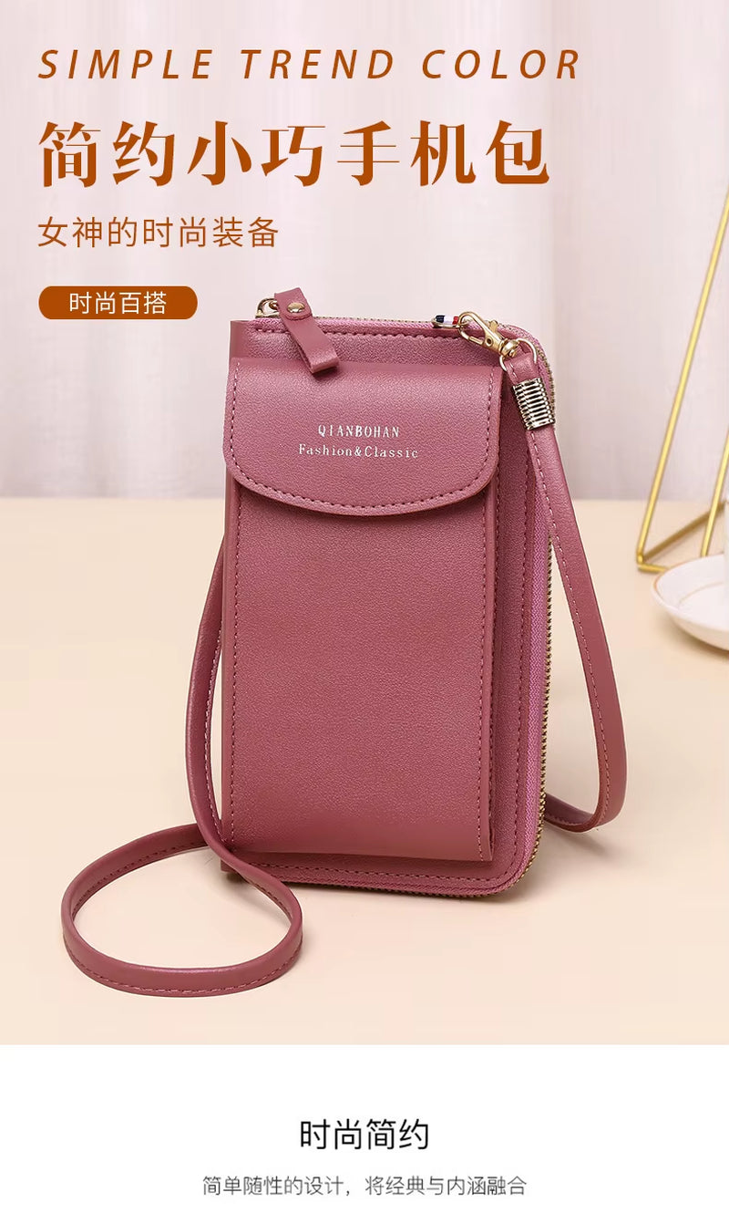 Girls Pu Leather Small Shoulder Bag Casual Handbag Crossbody Phone Wallet Bags for Women Phone Pocket Girl Purse Messenger Bags