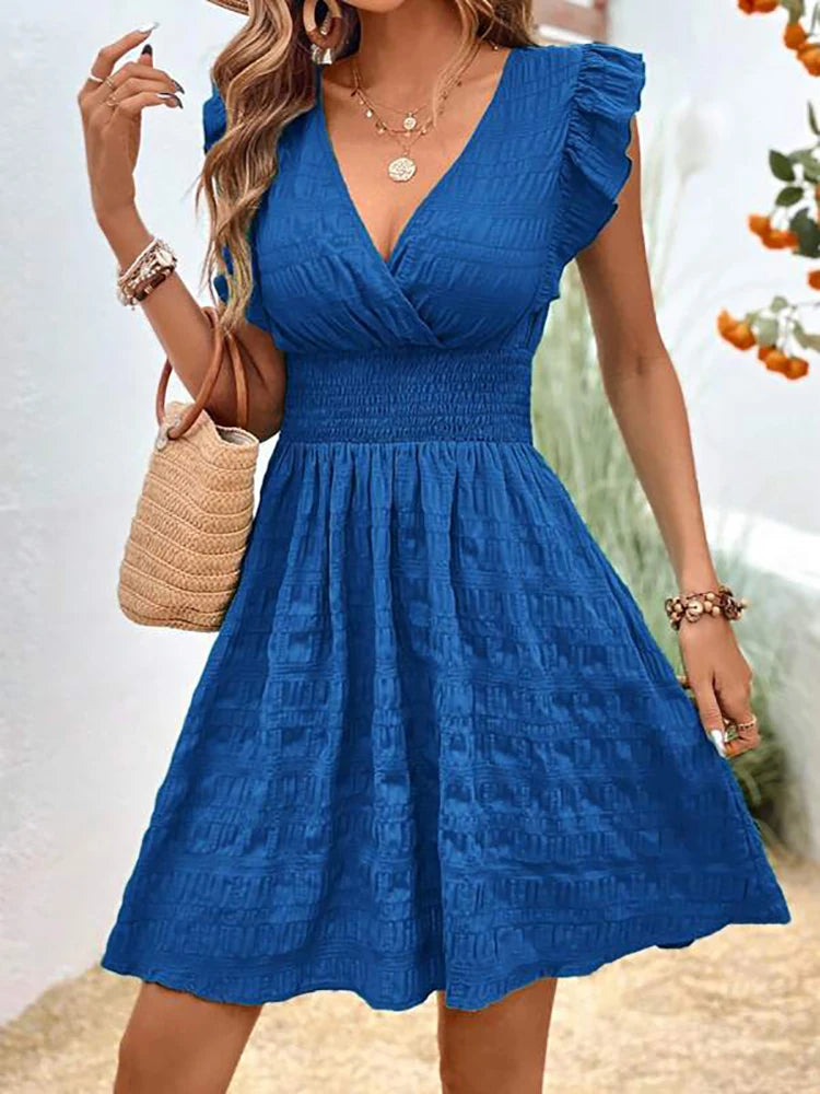 Elegant Short Dresses For Women Summer,Casual Holiday Beach Dress,Fashion Summer Dresses 2024,Summer Clothes Women 2024