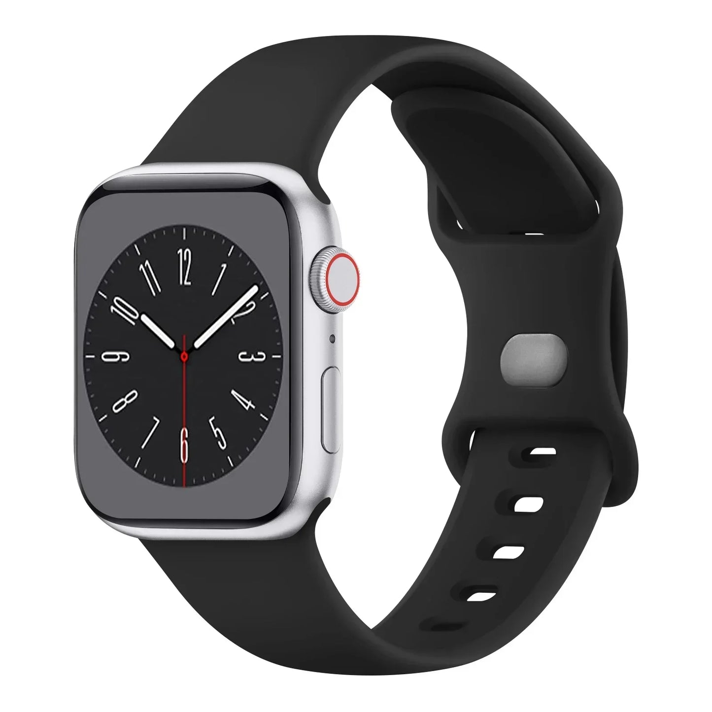 Soft Silicone Band for Apple Watch 9 8 7 6 5 4 3SE Strap Bracelet for iWatch Ultra 49mm 45mm 41mm 40mm 44mm 38mm 42mm Watch Band