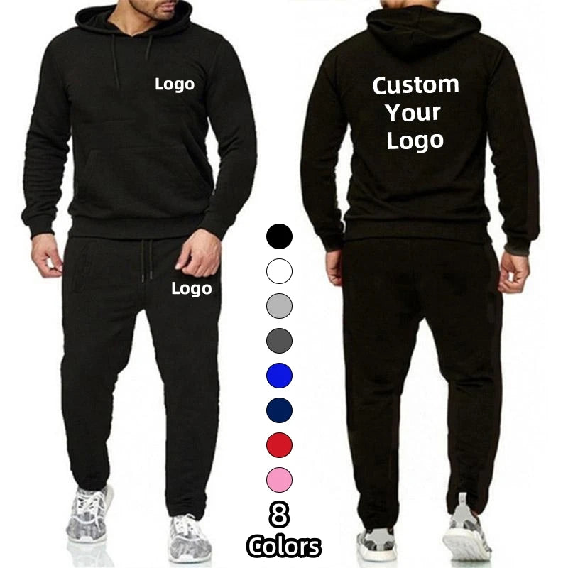 Customise your logo Sports Wear for Men Tops and Trousers Set Casual Jogging Suit Streetwear Men's Jogging Suits S-4XL