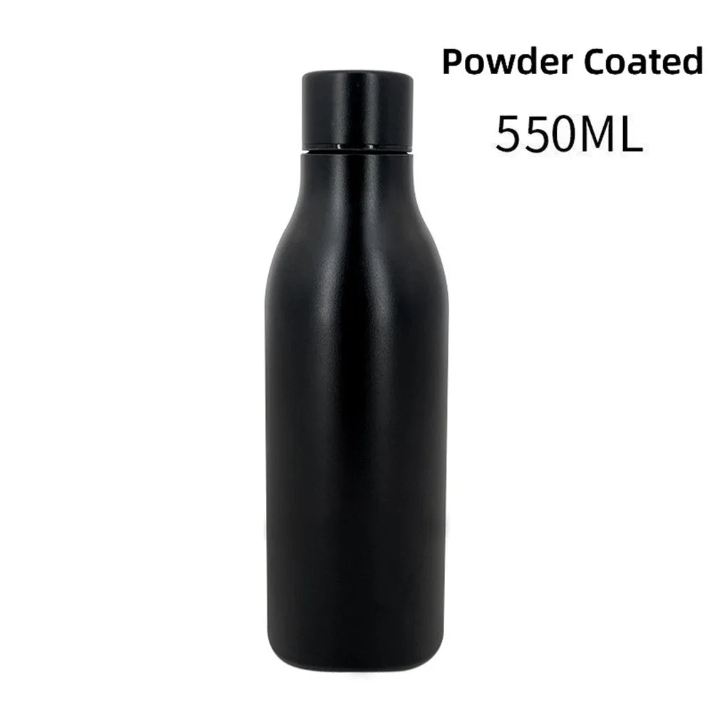 Free Custom Name 550ml Vacuum Insulated Flask Stainless Steel Thermos Cola Water Bottles Thermal Portable Cup Mug For Sport Girl