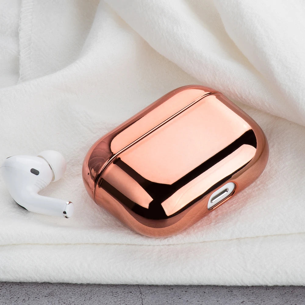 For AirPods Pro 2 Case Electroplated Gold Earphone Case For Apple AirPods Pro 2 1 3 Case Plating Cover For AirPods 3 Pro 2 funds