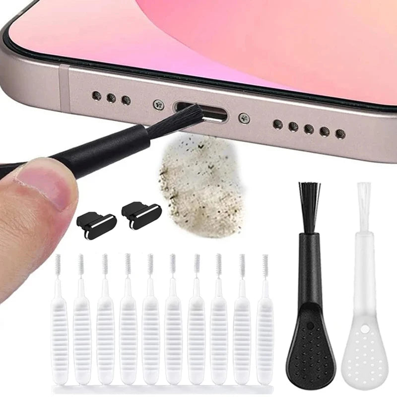 Universal Phone Speaker Port Dust Removal Cleaner Tool Kit Set For iPhone 14 13 12 Airpods Universal Phone Dust Cleaning Brush