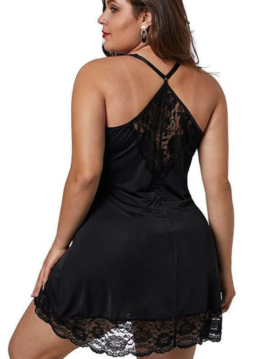 8XL Large Size Spaghetti Straps Nightgown Women Summer Lace Satin Sleepwear Plus Size Nightdress Ladies Pajamas Home Clothes